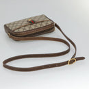GUCCI GG Supreme Web Sherry Line Bag PVC Beige Gold 116 02 089 Auth BD1622-7