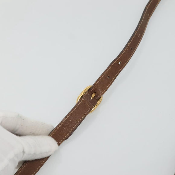 GUCCI GG Supreme Web Sherry Line Bag PVC Beige Gold 116 02 089 Auth BD1622