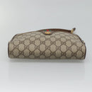 GUCCI GG Supreme Web Sherry Line Bag PVC Beige Gold 116 02 089 Auth BD1622-5