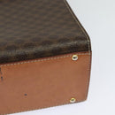 CELINE Macadam Canvas Hand Bag PVC Leather 2way Brown Gold Auth BD1624-18