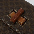 CELINE Macadam Canvas Hand Bag PVC Leather 2way Brown Gold Auth BD1624-19