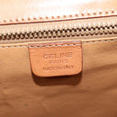 CELINE Macadam Canvas Hand Bag PVC Leather 2way Brown Gold Auth BD1624-20