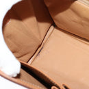 CELINE Macadam Canvas Hand Bag PVC Leather 2way Brown Gold Auth BD1624-22