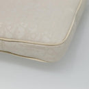 Christian Dior Trotter Canvas Shoulder Bag Nylon White Silver Auth BD1628-15