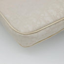 Christian Dior Trotter Canvas Shoulder Bag Nylon White Silver Auth BD1628-16