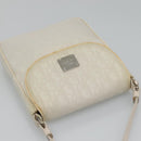 Christian Dior Trotter Canvas Shoulder Bag Nylon White Silver Auth BD1628-6