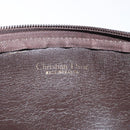 Christian Dior Trotter Canvas Clutch Bag Brown Gold Auth BD1629-11