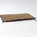 Christian Dior Trotter Canvas Clutch Bag Brown Gold Auth BD1629-5