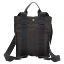 HERMES Herbag A Dos PM Backpack Canvas Gray Auth BD163-2