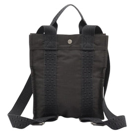HERMES Herbag A Dos PM Backpack Canvas Gray Auth BD163 - 0