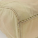 PRADA Chain Shoulder Bag Nylon Beige Auth BD1635-15