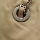 PRADA Chain Shoulder Bag Nylon Beige Auth BD1635-9