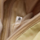 PRADA Chain Shoulder Bag Nylon Beige Auth BD1635-12