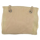 PRADA Chain Shoulder Bag Nylon Beige Auth BD1635-2