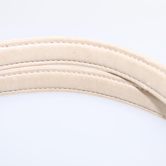 PRADA Chain Shoulder Bag Nylon Beige Auth BD1635