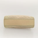 PRADA Chain Shoulder Bag Nylon Beige Auth BD1635-5