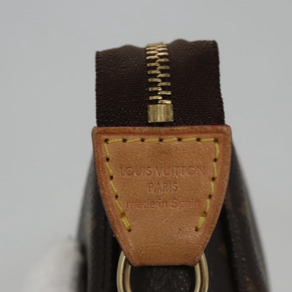 LOUIS VUITTON Monogram Pochette Accessoires Pouch M51980 LV Auth BD164