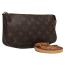 LOUIS VUITTON Monogram Pochette Accessoires Pouch M51980 LV Auth BD164-1