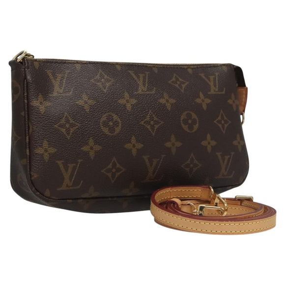 LOUIS VUITTON Monogram Pochette Accessoires Pouch M51980 LV Auth BD164