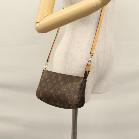 LOUIS VUITTON Monogram Pochette Accessoires Pouch M51980 LV Auth BD164