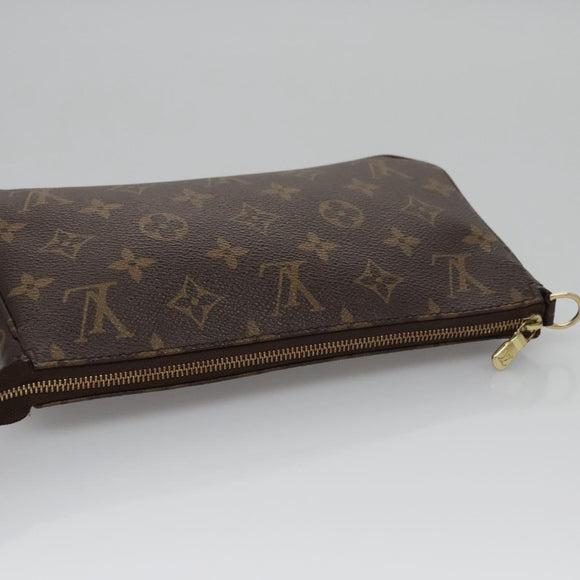 LOUIS VUITTON Monogram Pochette Accessoires Pouch M51980 LV Auth BD164