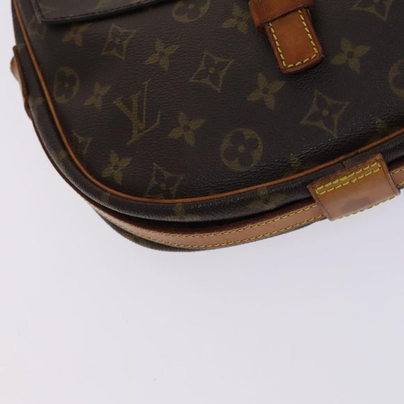 LOUIS VUITTON Monogram Jeune Fille GM Umhängetasche M51225 LV Auth BD1644