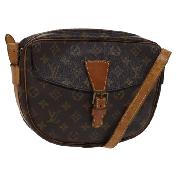 LOUIS VUITTON Monogram Jeune Fille GM Umhängetasche M51225 LV Auth BD1644