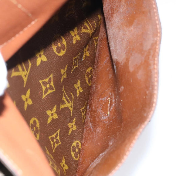LOUIS VUITTON Monogram Jeune Fille GM Umhängetasche M51225 LV Auth BD1644