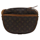 LOUIS VUITTON Monogram Jeune Fille GM Umhängetasche M51225 LV Auth BD1644-2