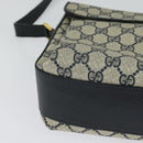 GUCCI GG Supreme Sherry Line Shoulder Bag PVC Navy Gold 904 02 084 Auth BD1652-15