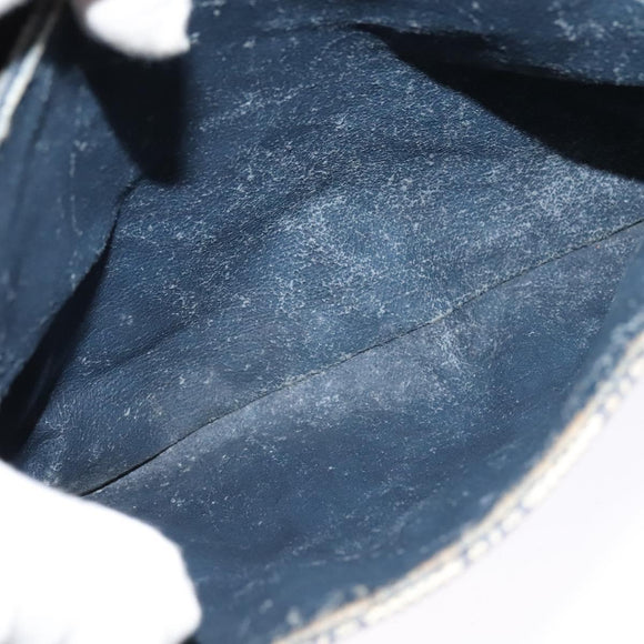 GUCCI GG Supreme Sherry Line Shoulder Bag PVC Navy Gold 904 02 084 Auth BD1652