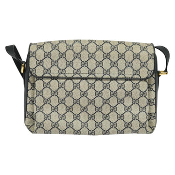 GUCCI GG Supreme Sherry Line Shoulder Bag PVC Navy Gold 904 02 084 Auth BD1652 - 0