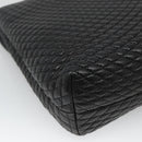 BALLY Hand Bag Leather Black Gold Auth BD1660-16