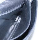 BALLY Hand Bag Leather Black Gold Auth BD1660-17