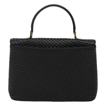 BALLY Hand Bag Leather Black Gold Auth BD1660 - 0