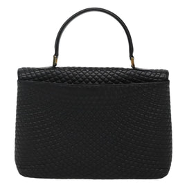 BALLY Hand Bag Leather Black Gold Auth BD1660 - 0