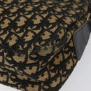 Christian Dior Trotter Canvas Shoulder Bag Navy Gold Auth BD167-15