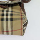 Burberrys Nova Check Shoulder Bag PVC Beige Brown gold Auth BD1678-14