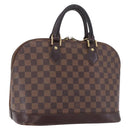 LOUIS VUITTON Damier Ebene Alma Hand Bag N51131 LV Auth BD1687-1