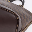 LOUIS VUITTON Damier Ebene Alma Hand Bag N51131 LV Auth BD1687-10