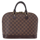 LOUIS VUITTON Damier Ebene Alma Hand Bag N51131 LV Auth BD1687-2