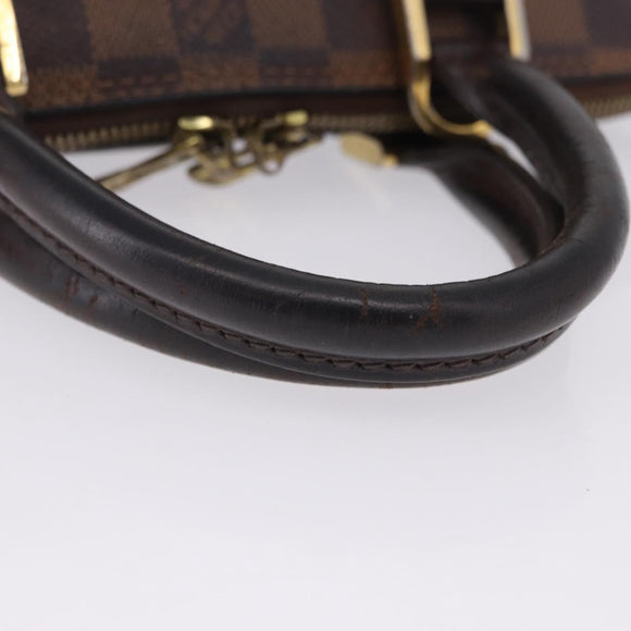 LOUIS VUITTON Damier Ebene Alma Hand Bag N51131 LV Auth BD1687