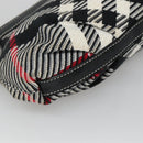 BURBERRY Nova Check Blue Label Shoulder Bag Canvas Black Auth BD170-16