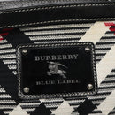 BURBERRY Nova Check Blue Label Shoulder Bag Canvas Black Auth BD170-17