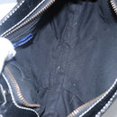 BURBERRY Nova Check Blue Label Shoulder Bag Canvas Black Auth BD170-11