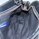 BURBERRY Nova Check Blue Label Shoulder Bag Canvas Black Auth BD170-19