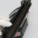 BURBERRY Nova Check Blue Label Shoulder Bag Canvas Black Auth BD170-6