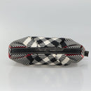 BURBERRY Nova Check Blue Label Shoulder Bag Canvas Black Auth BD170-5