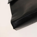 Salvatore Ferragamo Gancini Hand Bag Leather 2way Black Gold Auth BD1703-14