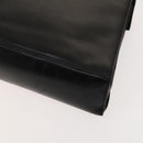 Salvatore Ferragamo Gancini Hand Bag Leather 2way Black Gold Auth BD1703-15